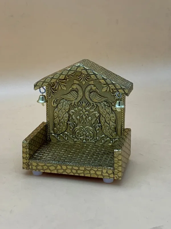 Green_Metal_Peacock_Design_Temple_for_Pooja