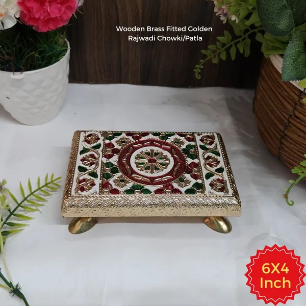 Meenakari_Brass_Decorative_Chowki_with_Golden_Legs