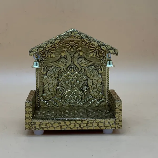 Green_Metal_Peacock_Design_Temple_for_Pooja