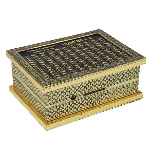 Golden_Metallic_Savings_Bank_Box_with_Rupee_Denominations