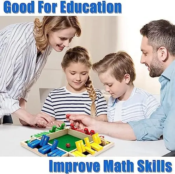 WOODEN_SHUT_THE_BOX_DICE_GAME/4_PLAYER_MATH&STRATEGY_BOARD_GAME_WITH_8_DICE/EDUCATIONAL_INDOOR_GAME_FOR_KIDS&ADULTS