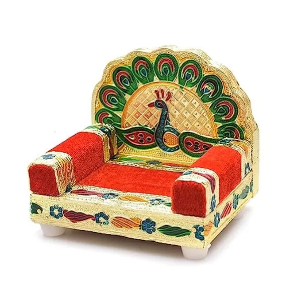 Beautifully_handcrafted_wooden_Meenakari_Singhasan_designed_specifically_for_Laddu_Gopal_deity.Made_from_high-quality_wood_with_intricate_Meenakari_artwork_in_golden_color,_adding_elegance_to_your_Pooja_Mandir.