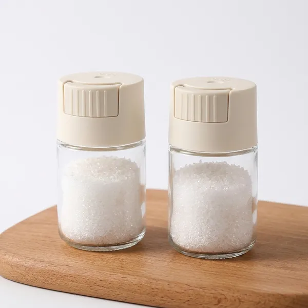 Spice_Storage_Bottle_100ml_Transparent_Glass_Salt_Sprinkler_Shaker_Clear_Kitchen_Container_Press_Lid_Airtight_Silicone_Seal_Masala_Pepper_Oregano_Seasoning_Jar_Dining_Table_Use_2_Pcs_Pack_Of_2