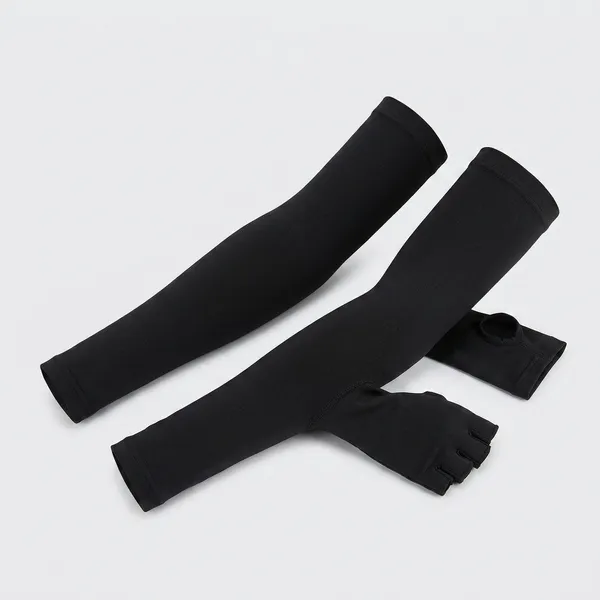 Unisex_Full_Arm_Fingerless_Sleeves_Gloves_For_Uv_Dust_Summer_Uv_Sun_Protection_Arm_Sleeves_For_Men_Women_Protection_Arm_Sleeves_Black_1_Pair_Pack_Of_2