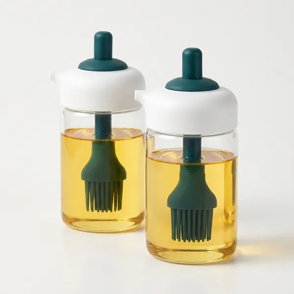 Oil_Dispenser_Bottle_With_Silicone_Brush_Clear_Glass_230ml_Bpa_Free_Dishwasher_Safe_Shatter_Resistant_Pack_Of_2