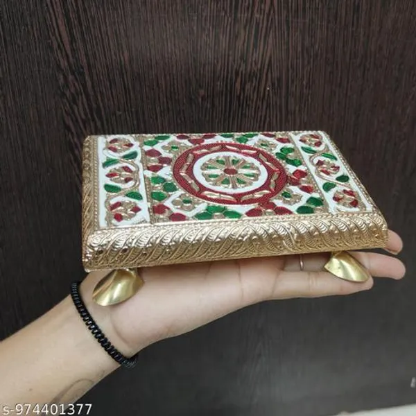 6x4_Inch_Meenakari_Puja_Chowki