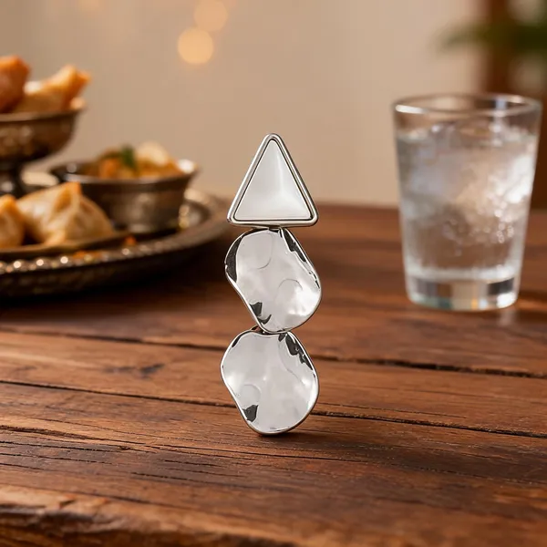Silver_Geometric_Triangle_Cascading_Drop_Earrings_For_Women