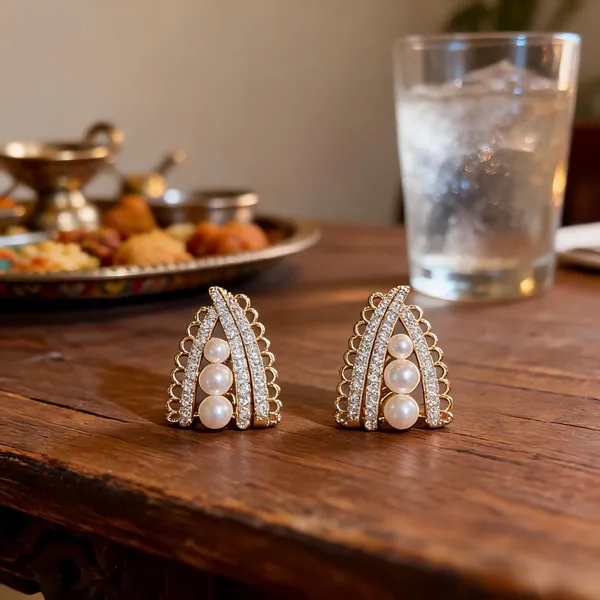 Gold_Stainless_Steel_Pearl_Crystal_Layered_Stud_Earrings_For_Women