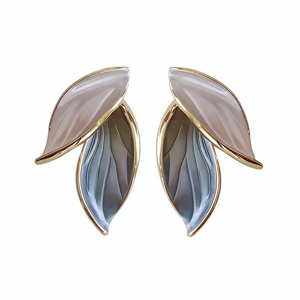 Gold_Enamel_Dual_Leaf_Stud_Earrings_For_Women