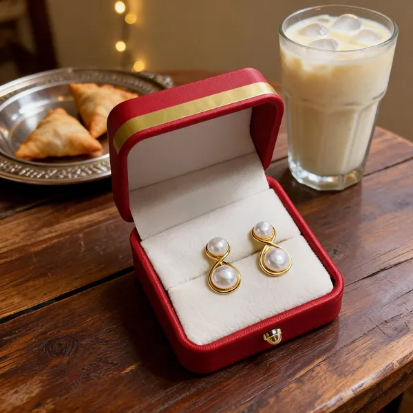 Gold_Pearl_Double_Circle_Geometric_Drop_Earrings_For_Women