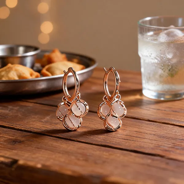 Rose_Gold_Plated_Pink_Crystal_Drop_Earrings_For_Women