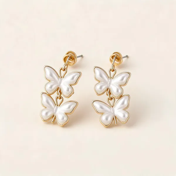 White_Pearl_Butterfly_Drop_Earrings_For_Women