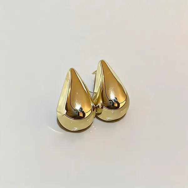 Gold_Stainless_Steel_Teardrop_Stud_Earrings_For_Women