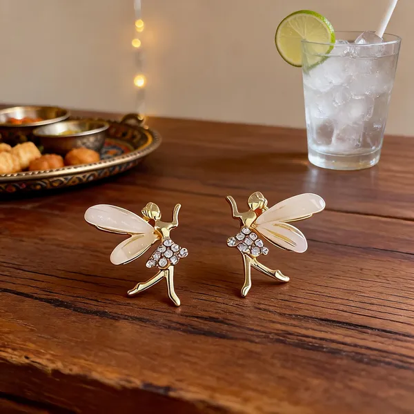 Gold_Enamel_Fairy_Crystal_Stud_Earrings_For_Women