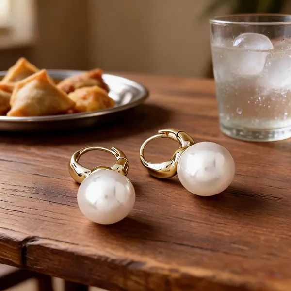 Gold_Stainless_Steel_Pearl_Drop_Huggie_Hoop_Earrings_For_Women