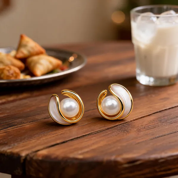 Gold_Stainless_Steel_Pearl_Swirl_Stud_Earrings_For_Women