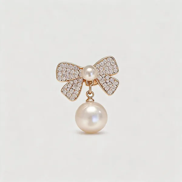 Gold_Crystal_Bow_Pearl_Drop_Earrings_For_Women
