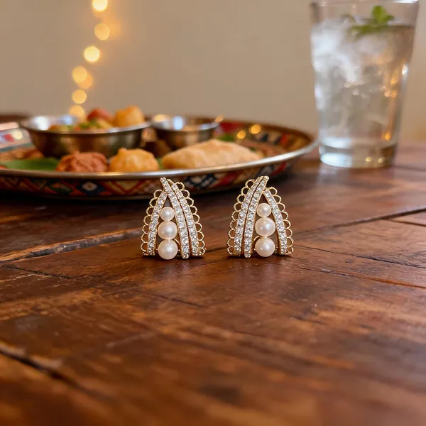 Gold_Pearl_Crystal_Teardrop_Arc_Stud_Earrings_For_Women