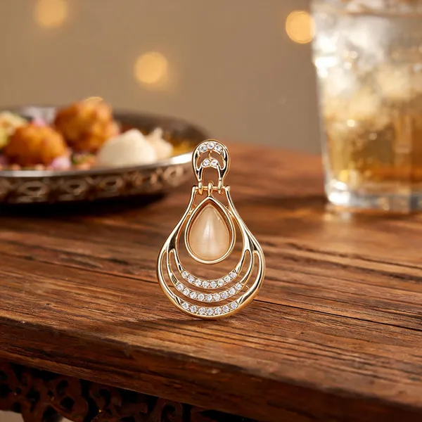 Gold_Pearl_Stone_Studded_Layered_Drop_Earrings_For_Women