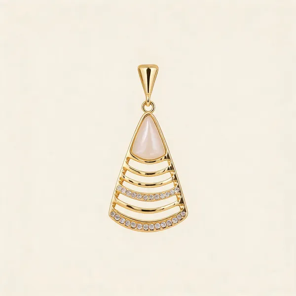 Gold_Crystal_Embellished_Triangular_Drop_Earrings_For_Women