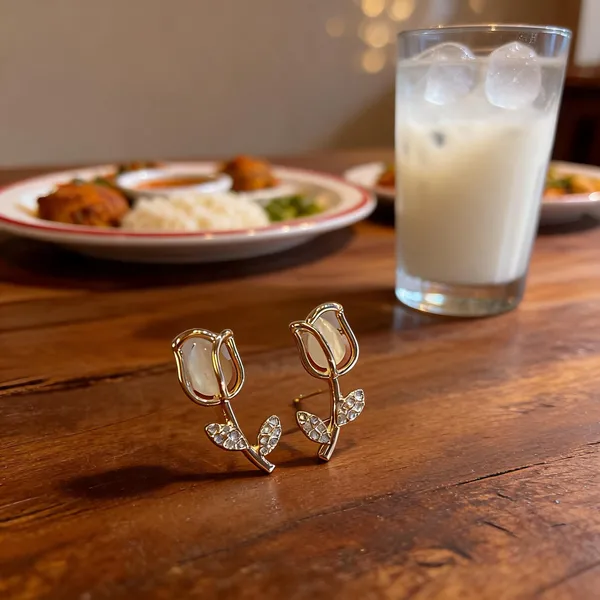 Gold_Plated_Crystal_Tulip_Flower_Stud_Earrings_For_Women