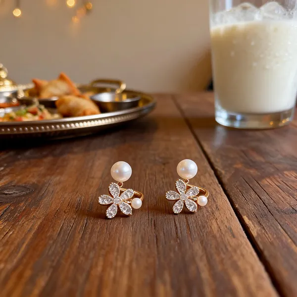 Pearl_Crystal_Floral_Stud_Earrings_For_Women