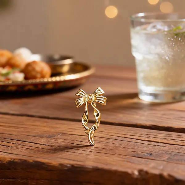 Gold_Twisted_Bow_Drop_Stud_Earrings_For_Women