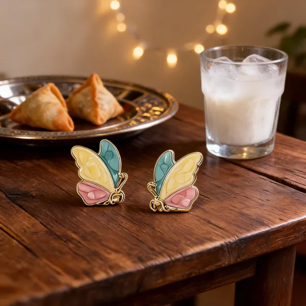 Multicolor_Enamel_Butterfly_Stud_Earrings_For_Women