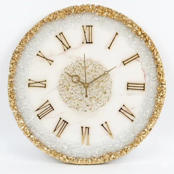 MKL_Resin_Arts_12-Inch_Personalized_Resin_Geode_Wall_Clock