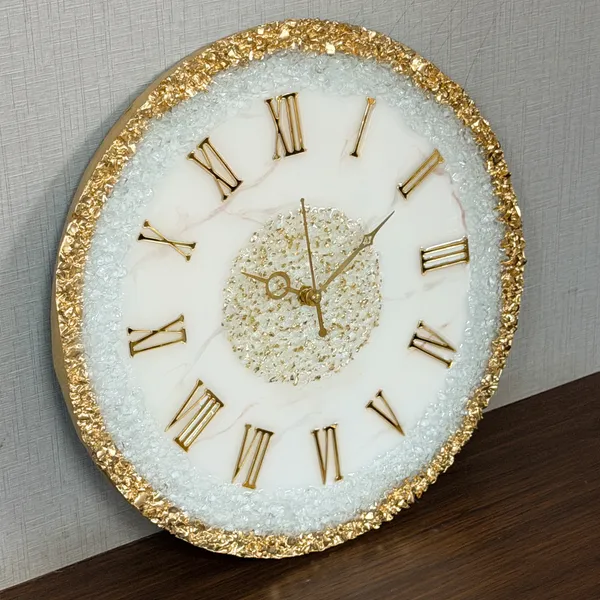 MKL_Resin_Arts_12-Inch_Personalized_Resin_Geode_Wall_Clock