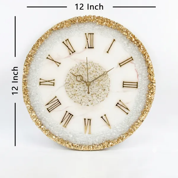 MKL_Resin_Arts_12-Inch_Personalized_Resin_Geode_Wall_Clock