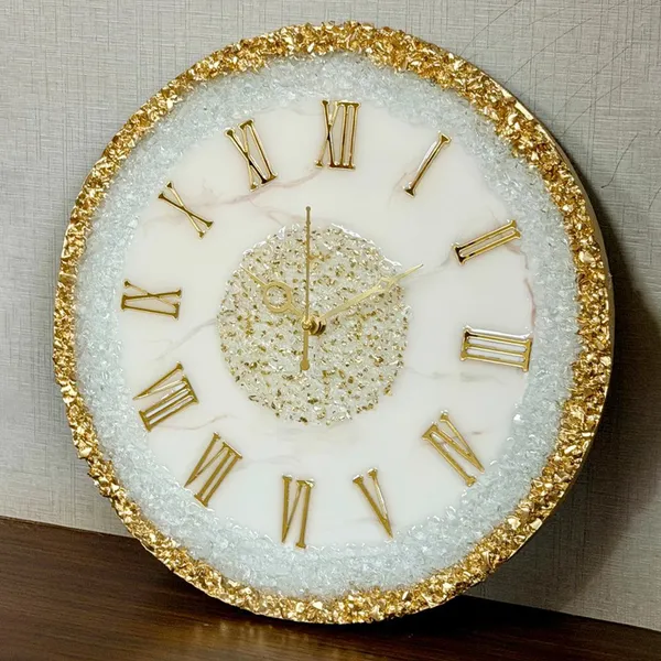 MKL_Resin_Arts_12-Inch_Personalized_Resin_Geode_Wall_Clock