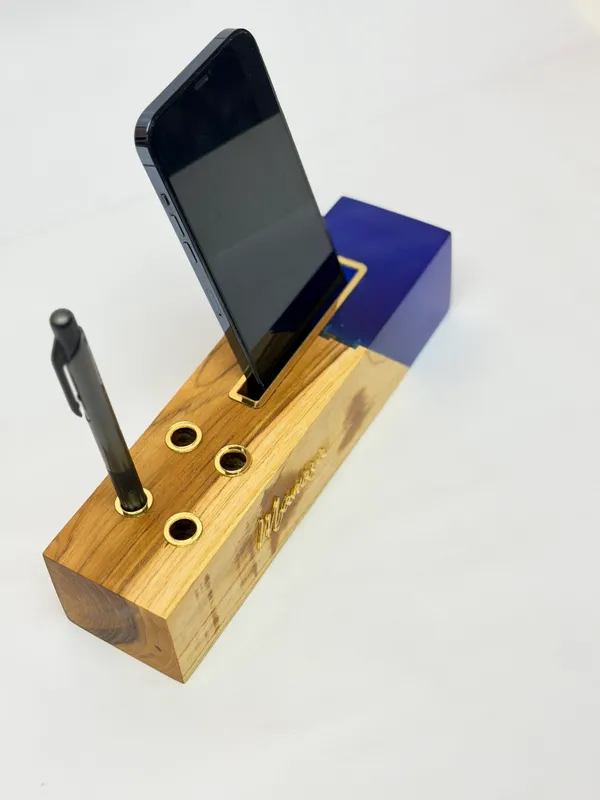 MKL_Resin_Arts_Teak_Wood_&_Resin_Desk_Organizer_with_Phone_Holder