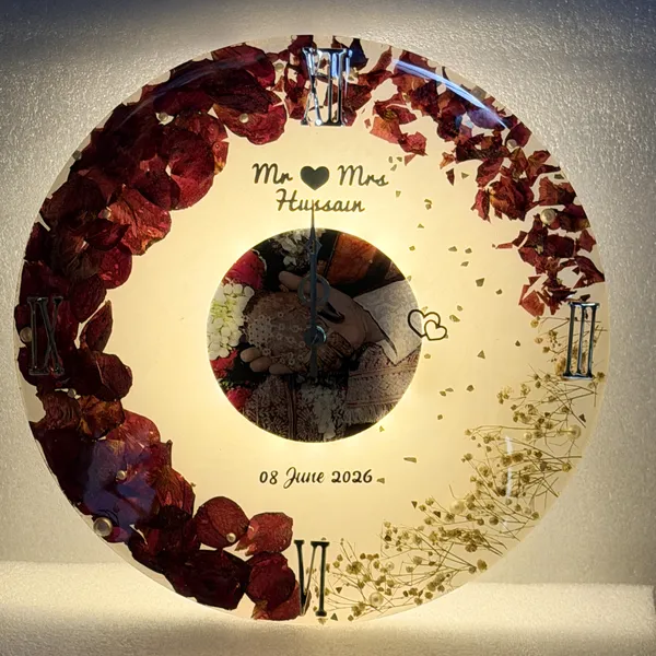 Personalized_Resin_Floral_Clock_Frame_with_Photo_Insert