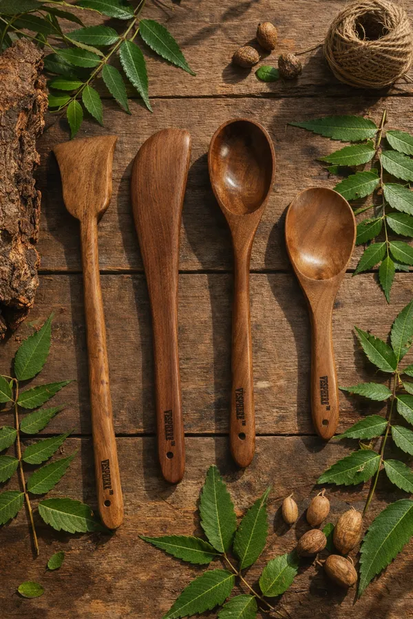 Pack_Of_4_Neem_Wood_Flat_Spatula,_Turner,_Serving_And_Rice_Serving_Spoon