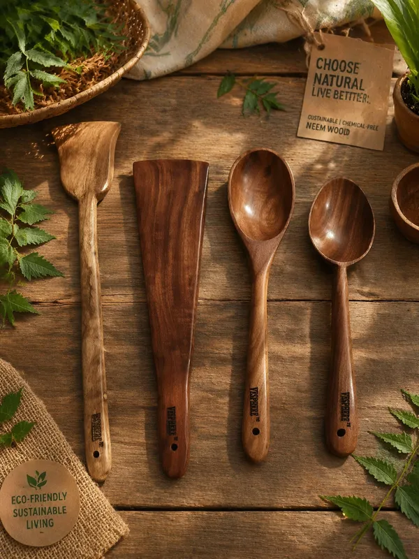 Pack_Of_4_Neem_Wood_Flat_Spatula,_Wide_Spatula,_Serving_And_Cooking_Spoon