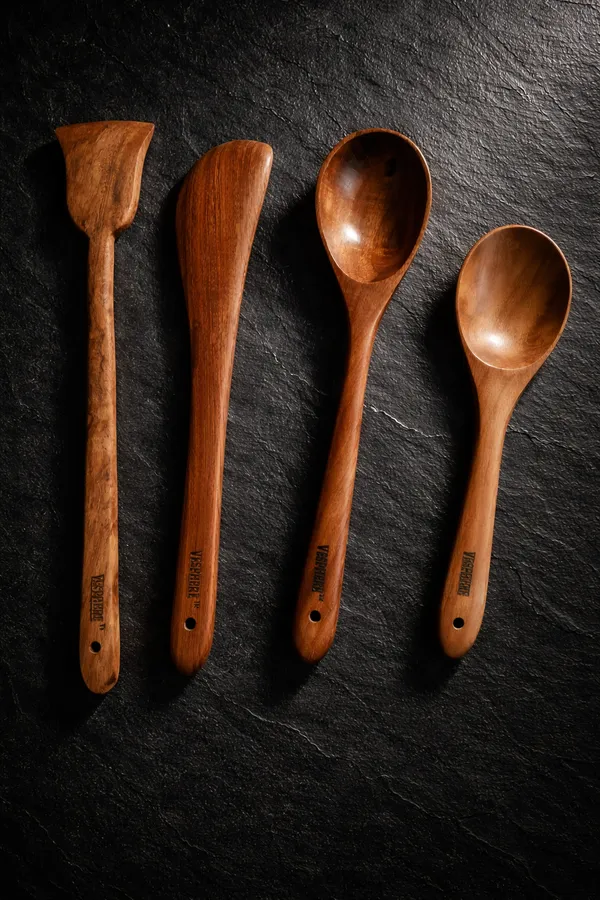 Pack_Of_4_Neem_Wood_Flat_Spatula,_Turner,_Serving_And_Rice_Serving_Spoon