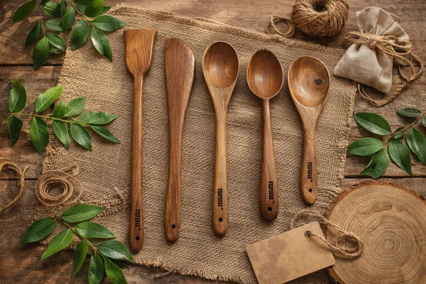 Pack_Of_5_Neem_Wood_Flat_Spatula_Turner_Serving_Cooking_Spoon