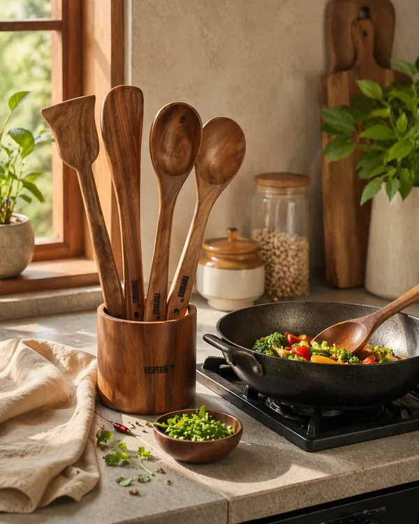 Pack_Of_4_Neem_Wood_Flat_Spatula,_Turner,_Serving_And_Rice_Serving_Spoon