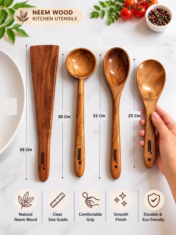 Pack_Of_4_Neem_Wood_Wide_Spatula,_Ladle,_Serving_And_Rice_Serving_Spoon