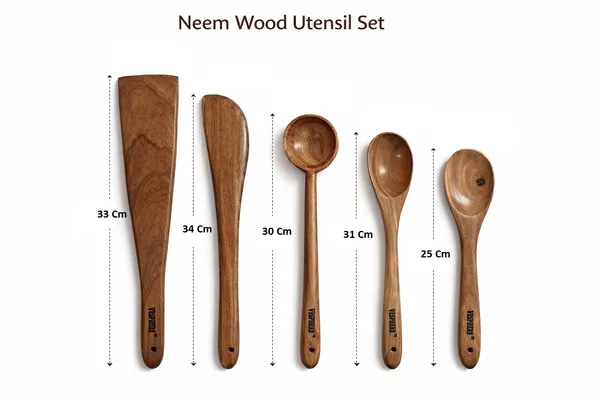 Pack_Of_5_Neem_Wood_Wide_Spatula,_Turner,_Ladle,_Serving_And_Rice_Serving_Spoon