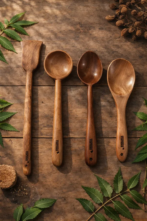 Pack_Of_4_Neem_Wood_Flat_Spatula,_Ladle,_Cooking_And_Rice_Serving_Spoon