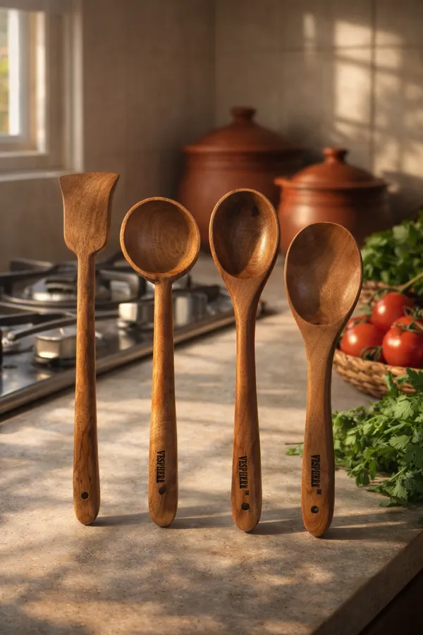 Pack_Of_4_Neem_Wood_Flat_Spatula,_Ladle,_Serving_And_Rice_Serving_Spoon
