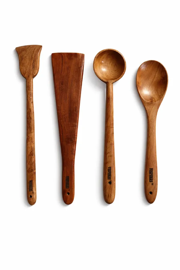 Pack_Of_4_Neem_Wood_Flat_Spatula,_Wide_Spatula,_Ladle_And_Rice_Serving_Spoon
