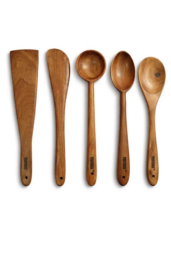 Pack_Of_5_Neem_Wood_Wide_Spatula,_Turner,_Ladle,_Cooking_And_Rice_Serving_Spoon