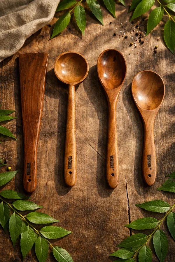 Pack_Of_4_Neem_Wood_Wide_Spatula,_Ladle,_Serving_And_Rice_Serving_Spoon