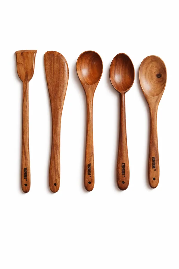 Pack_Of_5_Neem_Wood_Flat_Spatula_Turner_Serving_Cooking_Spoon