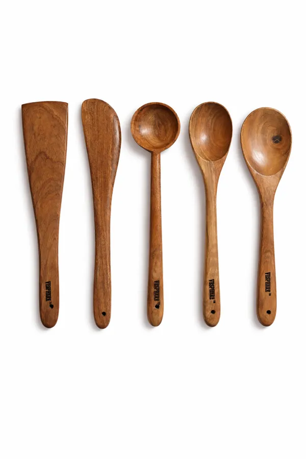 Pack_Of_5_Neem_Wood_Wide_Spatula,_Turner,_Ladle,_Serving_And_Rice_Serving_Spoon