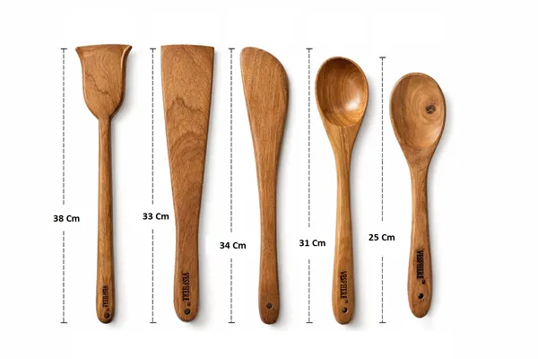 Pack_Of_5_Neem_Wood_Flat_Spatula,_Wide_Spatula,_Turner,_Serving_And_Rice_Serving_Spoon