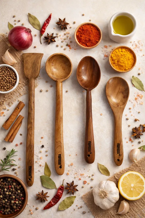 Pack_Of_4_Neem_Wood_Flat_Spatula,_Ladle,_Cooking_And_Rice_Serving_Spoon